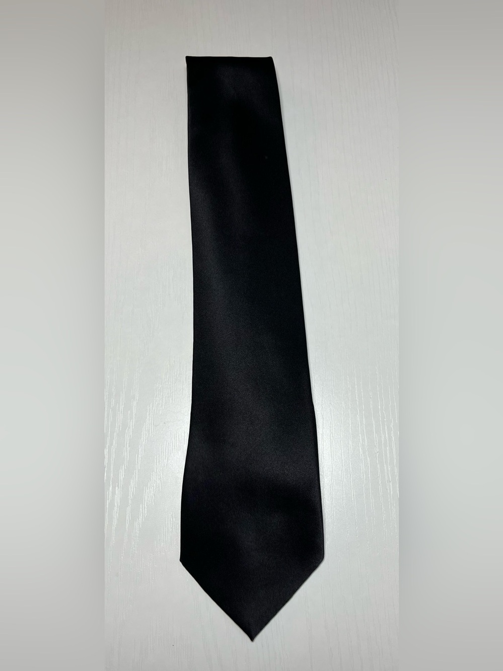Puritan Black 100% Silk Stain Resistant Men’s Necktie Handmade Classic